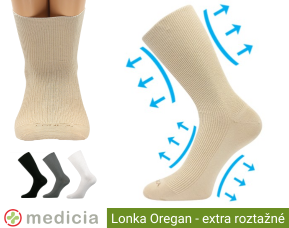 Ponožky Oregan pro oteklé nohy Medicia.cz